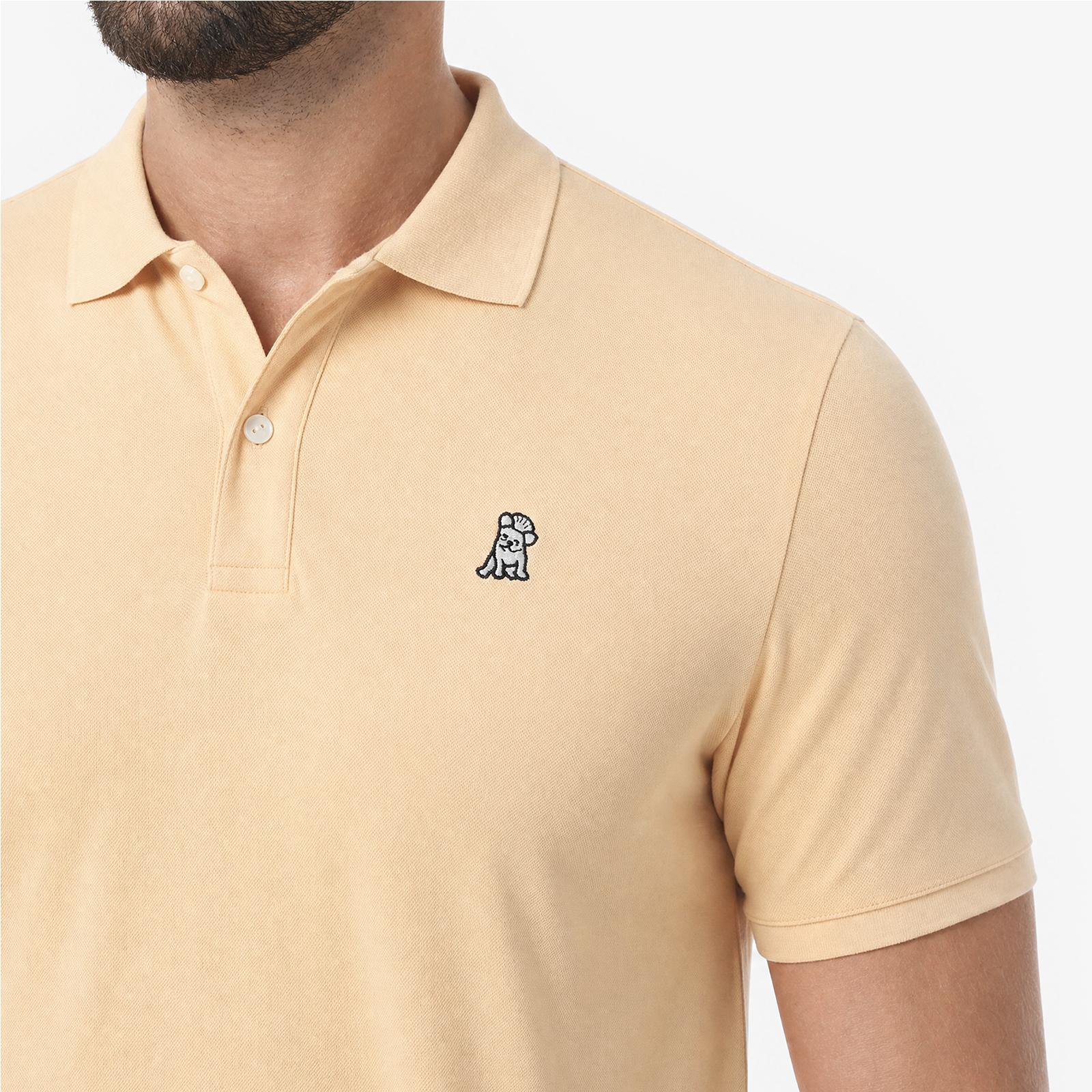 Polo Mercer en color Durazno suave